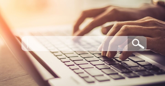 searching on keyboard